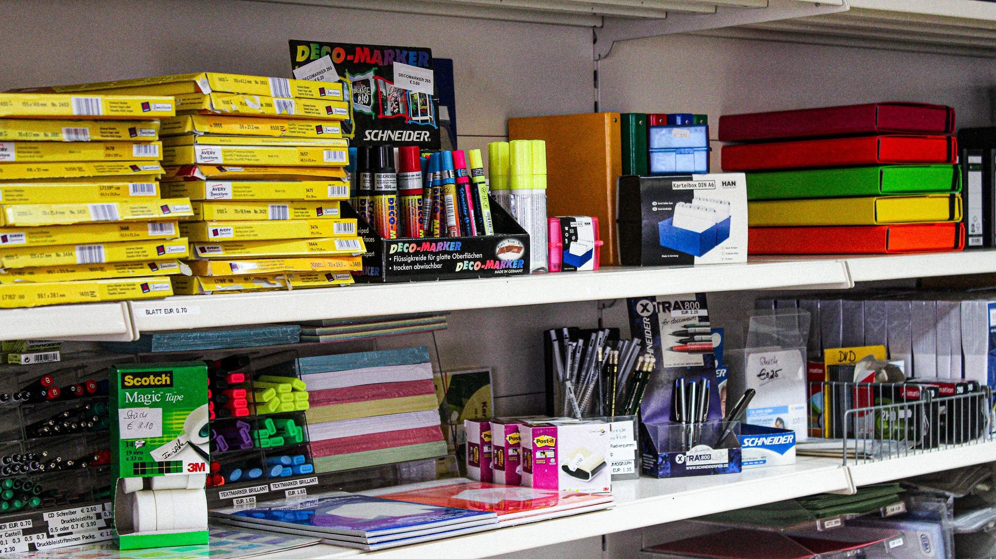 Bürobedarf Prien – Sortiment mit Papier, Ordnern und Schreibwaren im Fachhandel